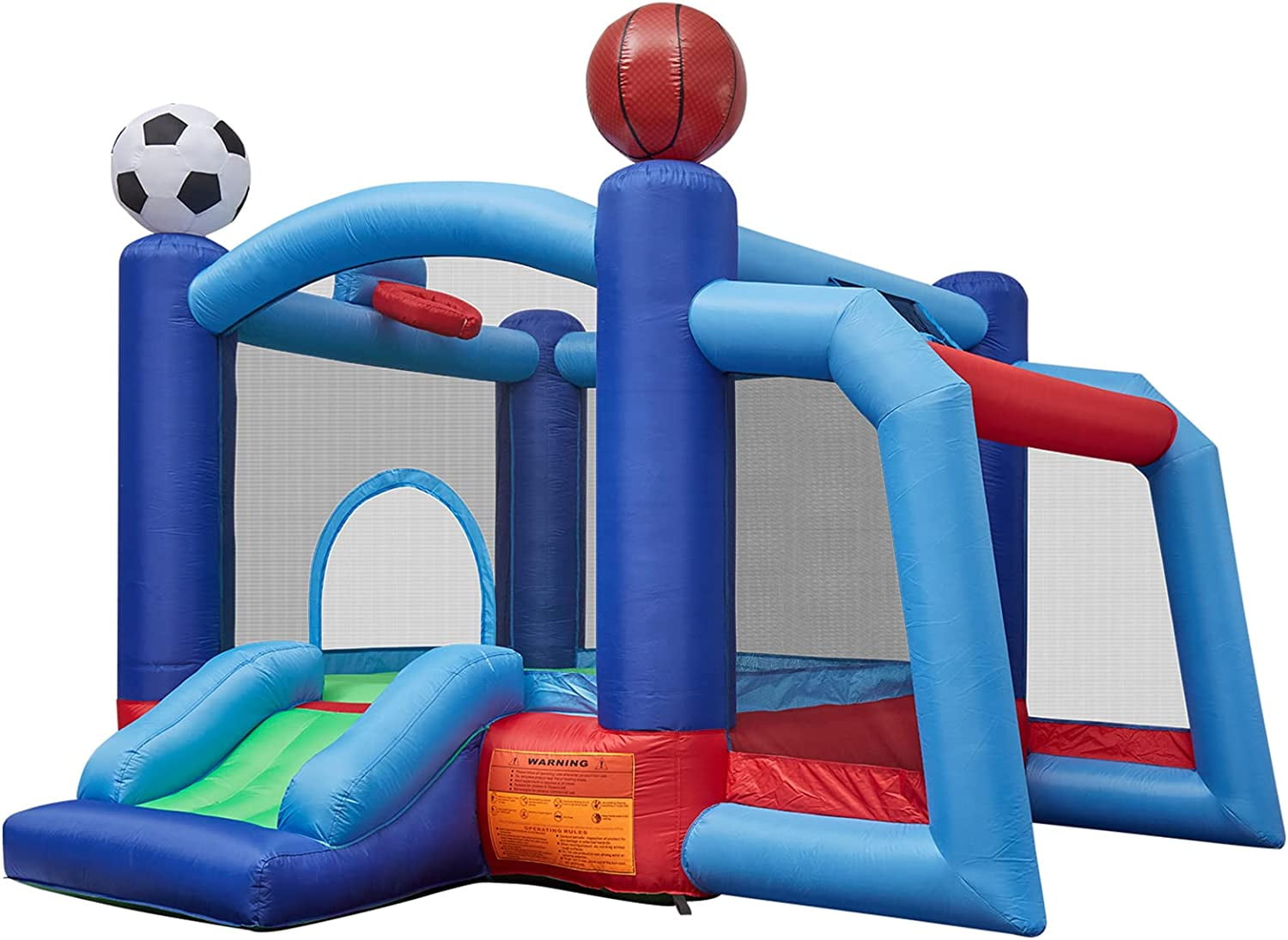 ACTION AIR Bounce House, Inflatable Bouncer with Air Blower 