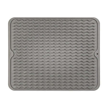 

Giyblacko Over Sink Dish Rack Daily Kitchen Tableware Bowl Glass Drain Pad Large Thickened Non Slip Insulation Silicone Drain Pad