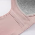 thumbnail image 6 of LYEAA Front Closure Bras for Older Women Plus Size Soft No Wire Push up Everyday Bras Wireless Support Solid Lift Sleep Bras Comfortable Wirefree Breathable Shaping Daily Bralette Pink L（38/85）, 6 of 6