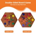 thumbnail image 3 of Juego de mesa de canicas de doble cara googgoing de madera de 15", 3 of 7