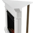 thumbnail image 6 of Real Flame Kennedy 56" Wood Grand Corner Electric Fireplace in White, 6 of 8