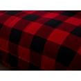 thumbnail image 4 of Marina Decoration Ultra Soft Luxury Fluffy Goose Down Alternative Bed in a Bag Rich Printed Comforter Set Includes Sheet Set, Red Black Plaid Pattern, 4 of 4
