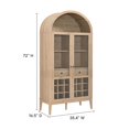 thumbnail image 3 of Modway Nolan Armoire de Bar Arquée en Chêne Clair, 3 of 12