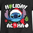 thumbnail image 3 of Lilo & Stitch - Holiday Aloha - Girls Fitted Short Sleeve Tee, 3 of 5