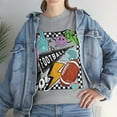 thumbnail image 5 of Retro Women's Football T-shirt Womens Trendy Cute Shirt Female Game Day Gray 3XL Tee, 5 of 6