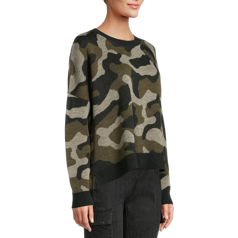 Walmart time and tru camo sweatshirt sales
