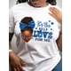thumbnail image 1 of Empowering Women's Black T-Shirt with "It's the Self Love for Me" & Cartoon Print - Breathable, Crew Neck, Short Sleeve, Machine Washable - Perfect for Casual Outfits, Cute T Shirts, 1 of 6