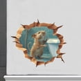thumbnail image 1 of weibbin Plastic 3D Wall Sticker Mouse Hole Break Effect for Bedroom Living Room Skirting Decor, 1 of 6
