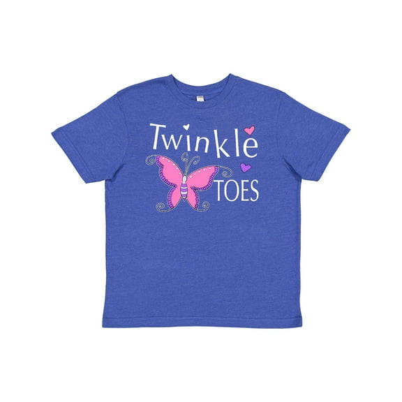 Inktastic Twinkle Toes Pretty Butterfly Youth T-Shirt