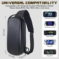 thumbnail image 3 of Carrying Case for Nintendo Switch 2/Steam Deck/Rog Xbox Ally X, Storage Portable Bag, Shockproof Hard Shell Protective Shoulder Chest Backpack with Pockets Fit Console & Accessories for Daily Use, 3 of 7