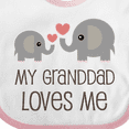 thumbnail image 4 of Inktastic Granddad Loves Me Grandchild Boys or Girls Baby Bib, 4 of 4