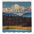 thumbnail image 3 of Ambesonne Alaska Shower Curtain, Colorful North Summer, 69"Wx84"L, Multicolor, 3 of 3