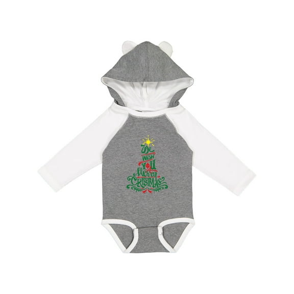 Inktastic We Wish You A Merry Christmas Boys or Girls Long Sleeve Baby Bodysuit