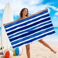 thumbnail image 6 of Vfedsrsge Microfiber Beach Towel Large 59x30 Inch Sand Free Quick Dry Double Sided Velour Super Absorbent Lightweight Travel Towel for Swimming Pool Camping Yoga Blue, 6 of 6