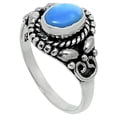 thumbnail image 3 of Sleeping Beauty Turquoise - USA 925 Sterling Silver Ring s.7 Jewelry R-1286 SDR248246, 3 of 5