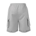 thumbnail image 5 of Cargo Shorts for Men Elastic Waist Drawstring Lightweight Hiking Shorts Breathable Stretch Casual Shorts, L, 5 of 8