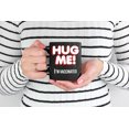 thumbnail image 2 of Hug Me I'm Vaccinated, Funny Pro Vaccination or Vaccine, Black 11oz Ceramic Mug, 2 of 5