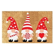 XZNGL Christmas Door Mat Cartoon Gnome Floor Mat Hallway Kitchen Foot Mat Soft Carpet