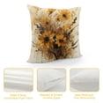 thumbnail image 4 of Orinice Flowers Graphic Decorative Cushion Throw Pillow Cover for Home Couch Living Room Bed Sofa, Short Plush Material, 1PC 12x12in, 4 of 5