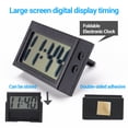 thumbnail image 6 of Frogued Electronic Clock Self-adhesive Mini LCD Display Large Screen Table Dashboard Desk Digital Clock for Home (E), 6 of 13