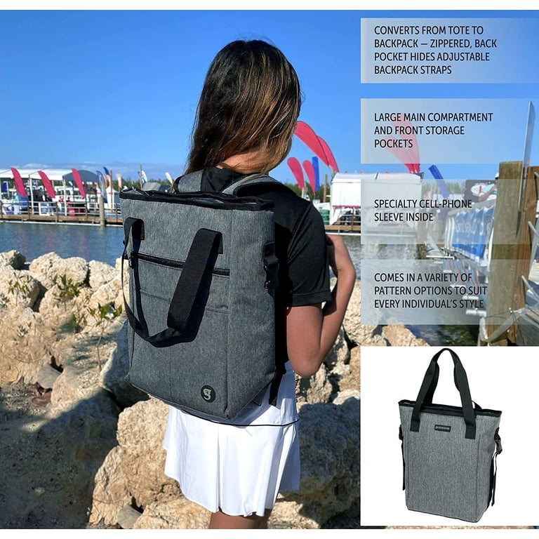 Geckobrands Convertible Tote & Backpack Everyday Grey  display picture 2