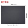 thumbnail image 3 of Uxcell 280 Grits Waterproof Sandpaper Wet Dry Sand Paper Wood Furniture Finishing Silicone Grey 5pcs, 3 of 5