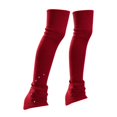 thumbnail image 1 of Calcetines sin pie para patinaje artístico, cubrebotas, calentadores de piernas, calcetines para patinaje sobre hielo, Rojo, 1 of 9