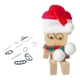 thumbnail image 2 of Adorno de muñeca de madera con pies temblorosos para salpicadero de coche compacto en miniatura Estilo B, 2 of 9