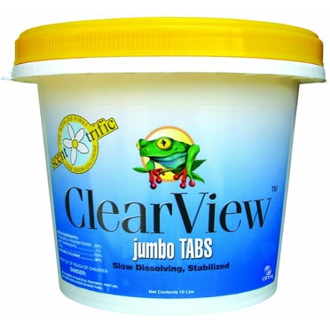 ClearView Scent-Trific 3" Lemon Scented Swimming Pool Chlorine Tablets (Various Sizes)