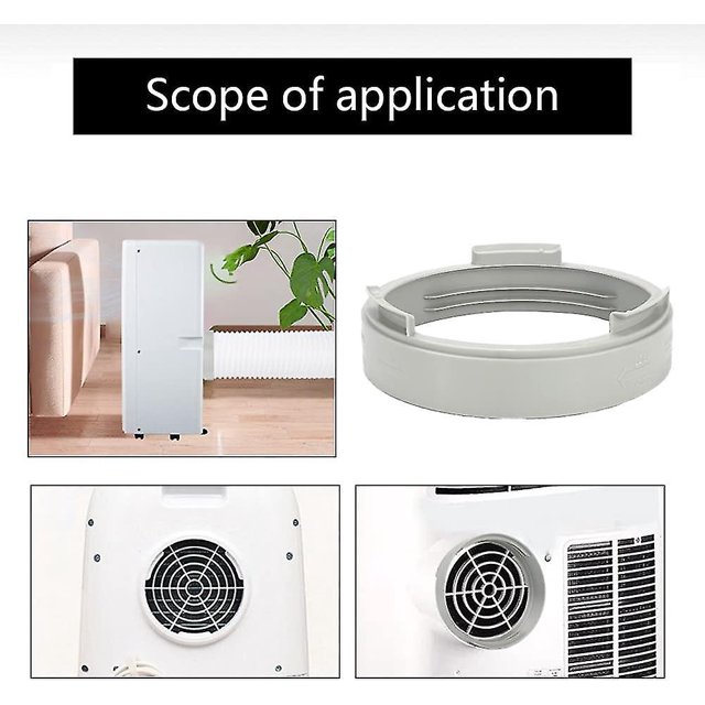 Manguera de aire acondicionado, Conector de manguera de escape de aire acondicionado portátil Adaptador de tubo redondo Interfaz de conducto de escape a Sav ShuxiuWang 8390614727854