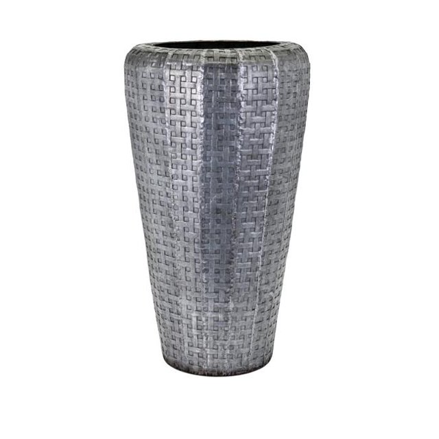 IMAX 64490 Jones Vase de Sol Surdimensionné Court&44; Gris