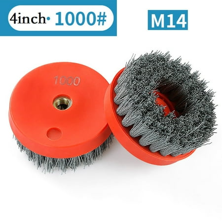 

Lierteer 1PC 4Inch Circular Antique Abrasive Brush Stone Granite Polishing Cleaning M14