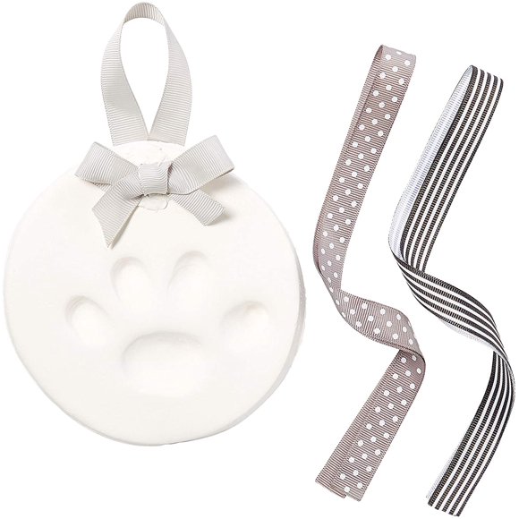 Pearhead Paw Print Momento for Cat Paw or Dog Paw, DIY Pet Keepsake Christmas Ornament, Customizable Paw Print Decor, Sentimental Pet Gift, Pet Owner and Pet Lover Pawprint Keepsake