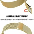 thumbnail image 3 of FIEWESEY 20MM Bands Compatible with Garmin Forerunner 245/Approach S42/D2 Air/S12/Vivomove 3/Style/Galaxy Watch 5 40mm 44mm/Watch 5 pro 45mm Stainless Steel Milanese Watch Strap(Yellow Gold), 3 of 6