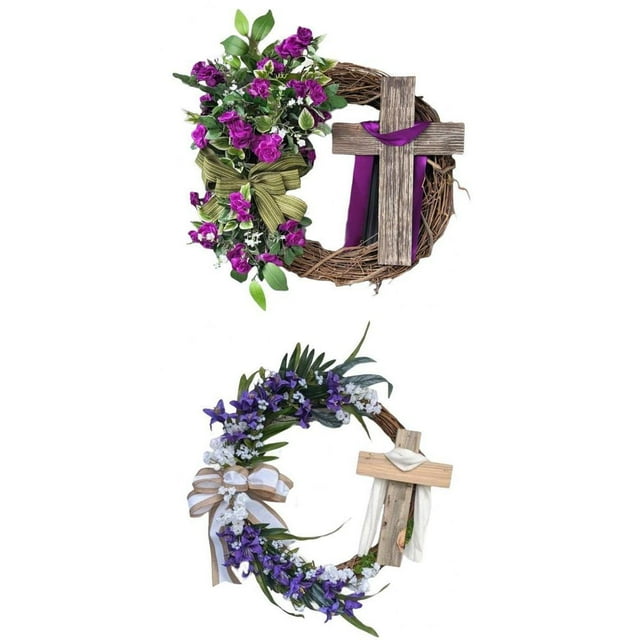 2 s de Pascua simuladas con de cruz forma forma forma para puerta