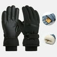 thumbnail image 4 of COMVALUE Kids Winter Windproof Waterproof Ski-Gloves Cold Weather Thick Snowboarding-Gloves for 6-12 Yrs (Black, One Size), 4 of 4