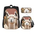 thumbnail image 1 of Fotbe Cute Alpaca in Daze Set Escolar 3 en 1 para Niños - Mochila Duradera con Lonchera Aislante y Estuche para Lápices - Mochila Escolar para Niños y Niñas, 1 of 7