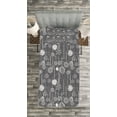 thumbnail image 3 of Ambesonne Winter Quilted Bedspread Set 2 Pcs, Blizzard, Twin Size, Charcoal Grey White, 3 of 3