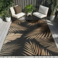 thumbnail image 1 of DEORAB 6'x9' Outdoor Rugs Patio Waterproof Outside Mat Reversible Plastic Camping Carpet,Black & Brown, 1 of 5