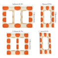 thumbnail image 2 of Yayeee Rocker Switch Wall Plate 1-Gang 4.6"x2.9" Home Decorative Outlet Cover, Orange Geometric Circles, 2 of 6