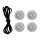 thumbnail image 5 of 4 Piezas Parches de D + 1 Pieza Cordón de Choque Accesorio de Tabla de Surf - gris, se describe Soledad Kit de aparejo de cubierta, 5 of 9