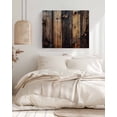 thumbnail image 3 of Black Brown Board Wall Art for Living Room,Canvas Picture Wall Decor for Bathroom Bedroom,Vintage Chic Shabby Wooden Grain Painting Artwork for Office Kitchen Hallway Dining Room Home Decor 24"x32", 3 of 8