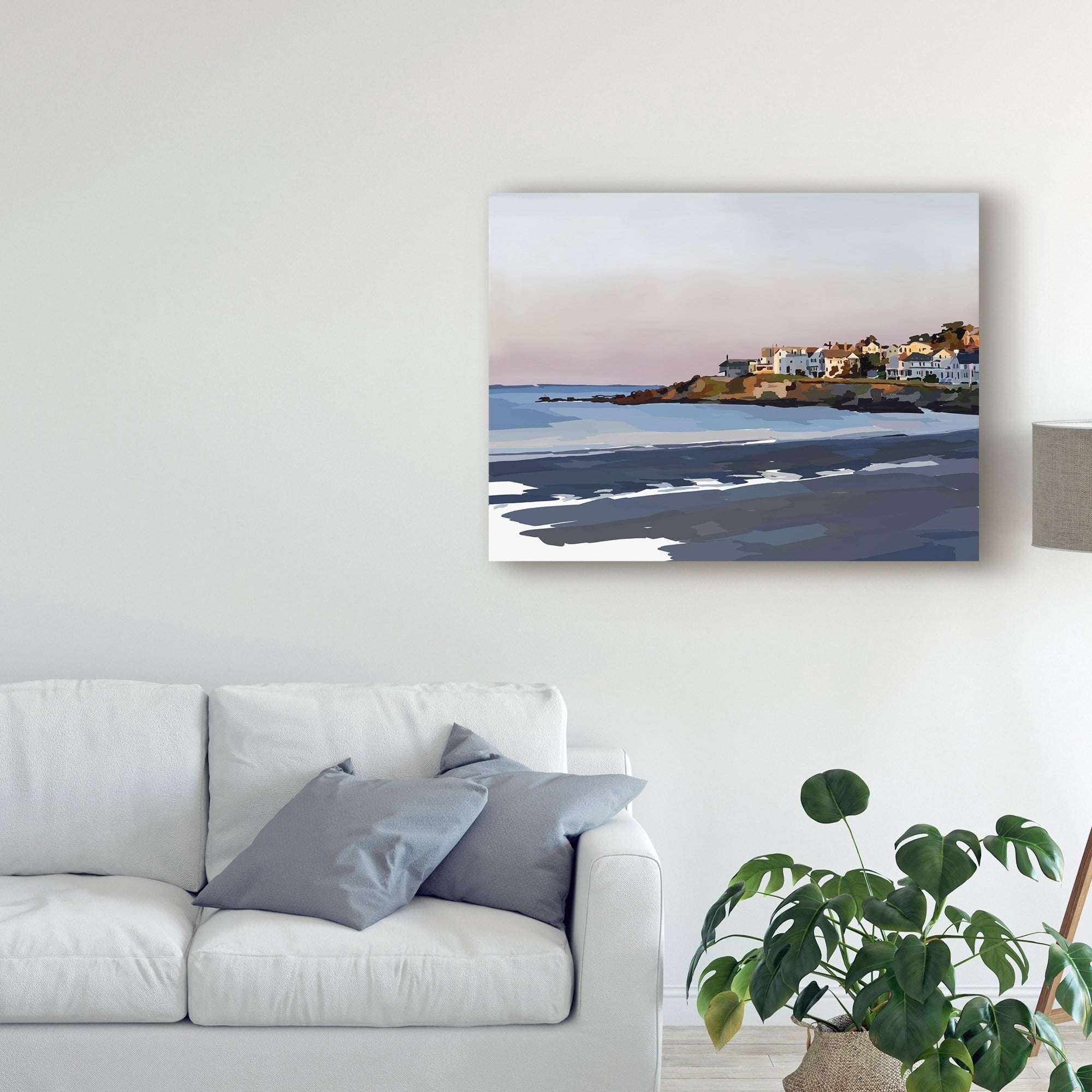 Trademark Fine Art 'Peaceful Coast' Canvas Art by Emily Kalina
