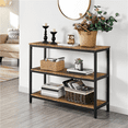 thumbnail image 2 of Renwick Industrial Wooden Console Table for Entryway Living Room, Rustic Brown, 2 of 9