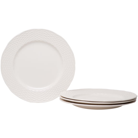 Nantucket White 11.25'' Dinner Plates (Set of 4)