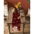 thumbnail image 4 of Table Runners 36 Inches Long Dress Scarves, Red Plaid Christmas Farmhouse Kitchen/Dining Table Runner, Short Coffee Tablerunners, Santa Xmas Snowflake Farmhouse 13x36 Inch, 4 of 7