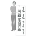 thumbnail image 3 of Bathroom Rules Wash Brush Floss Flush Quote Saying Wall Decal Sticker, 3 of 4