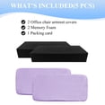 thumbnail image 2 of CAVENDY Memory Foam Office Chair Arm Covers – Soft Plush Armrest Cushions for Elbows & Forearms, Machine Washable, 2-Pack, 2 of 6