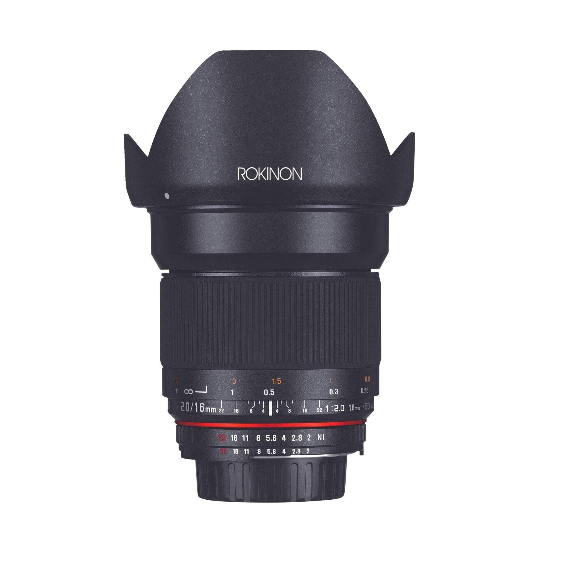 Rokinon 16mm F2.0 High Speed Wide Angle Lens (For Canon M mount)