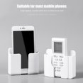 thumbnail image 4 of Peggybuy Wall Mounted Mobile Phone Charging Organizer Storage Box Stand Rack (White), 4 of 5